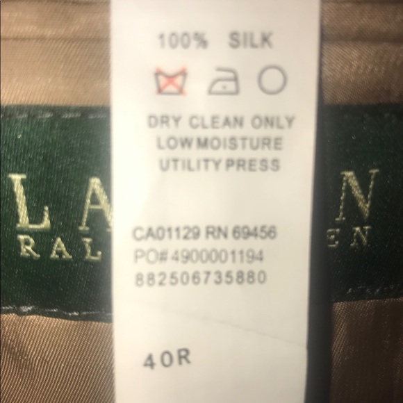 Ralph Lauren tan blazer. 40R - Picture 2 of 5